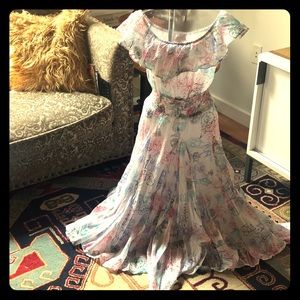 Flowy off the shoulder summer dress